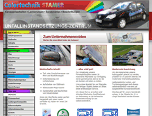 Tablet Screenshot of colortechnik-stamer.de
